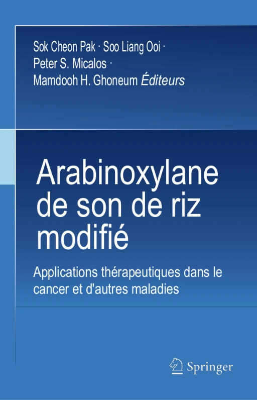 Couverture du livre Arabinoxylane de son de riz modifié – applications thérapeutiques dans le cancer et d'autres maladies