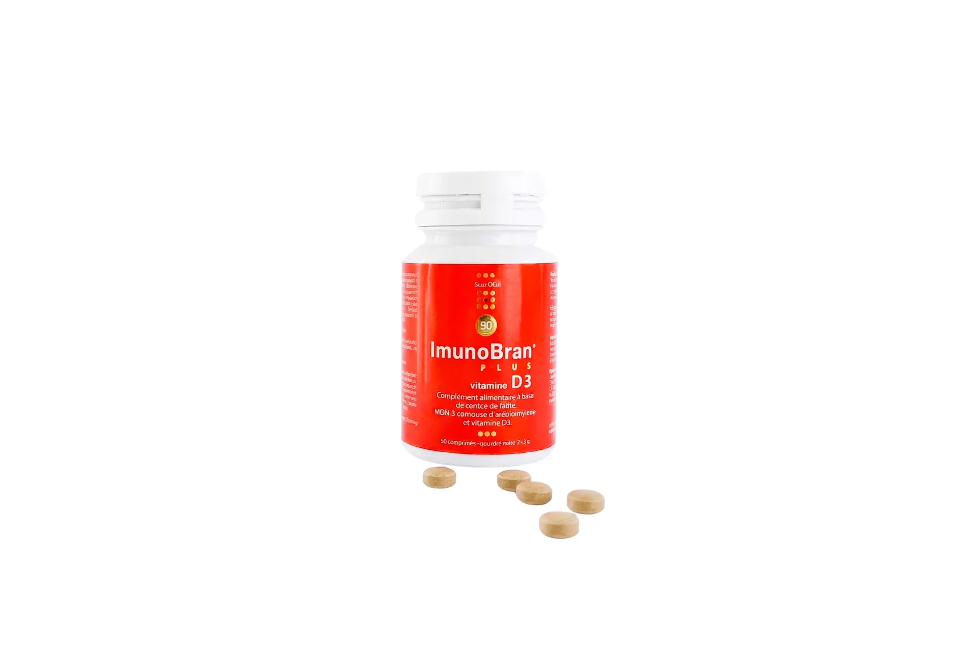 ImunoBran® PLUS vitamine D3 (90 comprimés)